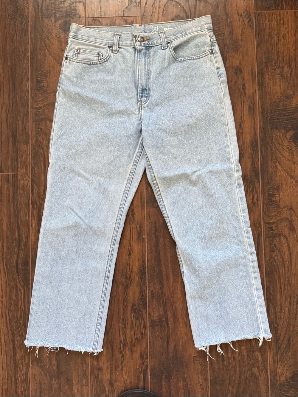 George Size 31 Light-wash Cropped Ankle Jeans